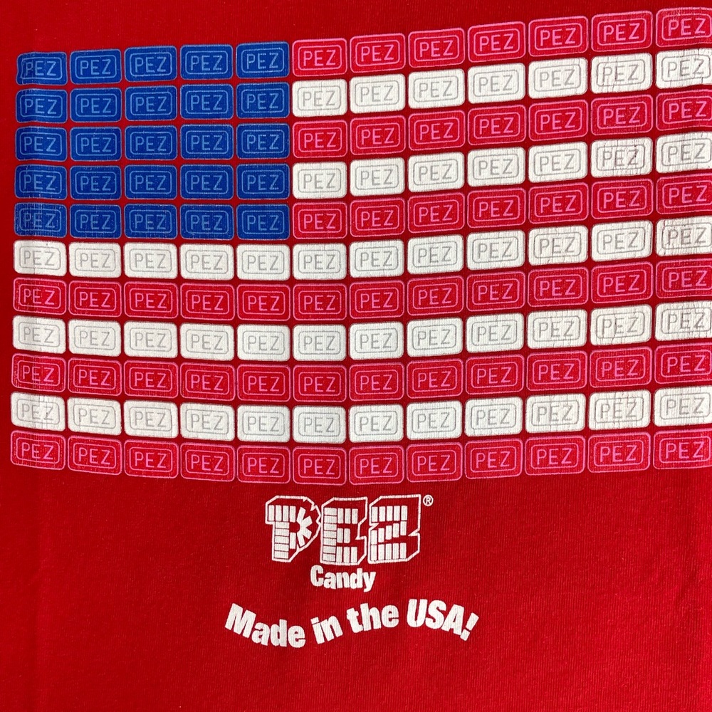 Vintage PEZ Candy USA Flag short sleeve tee shirt - Picture 6 of 11